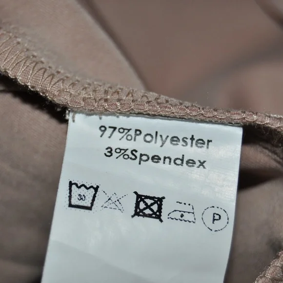 SLIDE SHOW Blush Faux Suede Wrap Skort Short sz 10 - Picture 6 of 7